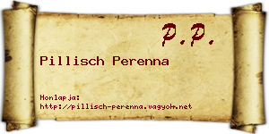 Pillisch Perenna névjegykártya